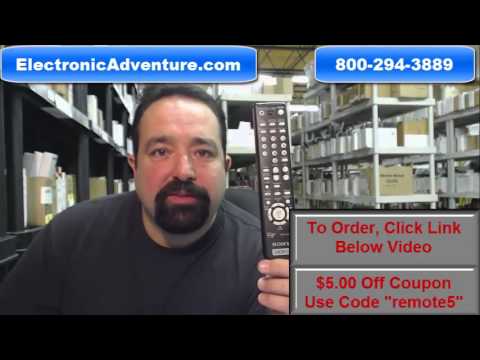 Original Sony RMT-V402 VCR Remote Control - $5 Off Coupon Code - ElectronicAdventure.com