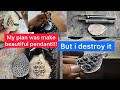 My plan was to make beautiful silver pendant, but at the end it looks like abstract jewelry.