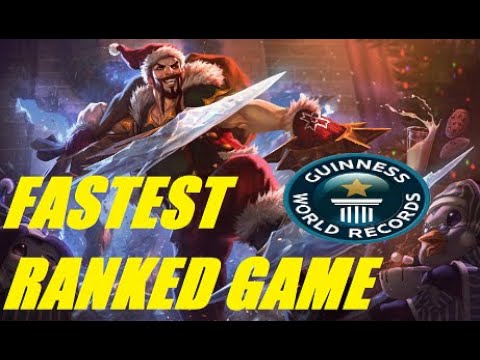 WORLDS FASTEST WIN IN SEASON 10 RANKED (10:03) RANK 1 DRAVEN & TARIC NA DIAMOND 4 ELO BEST BOT LANE