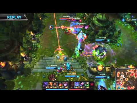 CLG Dexter amazing Lee Sin kick on LMQ Vasilii - CLG vs LMQ - 2014 NA LCS Summer Split