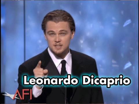 Leonardo Dicaprio Salutes Robert De Niro at the AFI Life Achievement Award