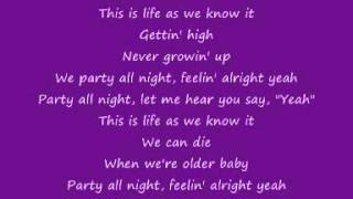 Allstar weekend-life as we know it Lyrics