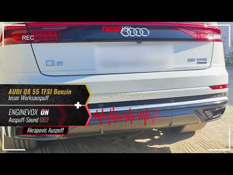 Elektronischer aktiver Auspuff für AUDI Q8 55 TFSI Benzin #ENGINEVOX