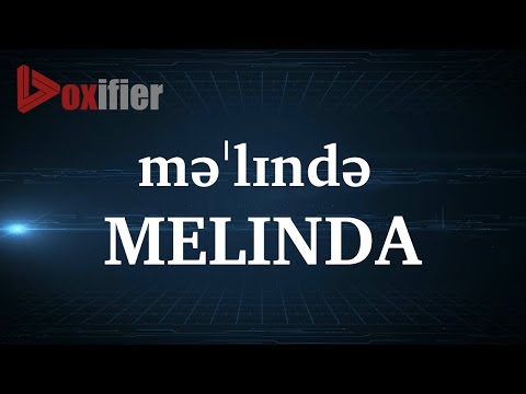 How to Pronunce Melinda in English - Voxifier.com
