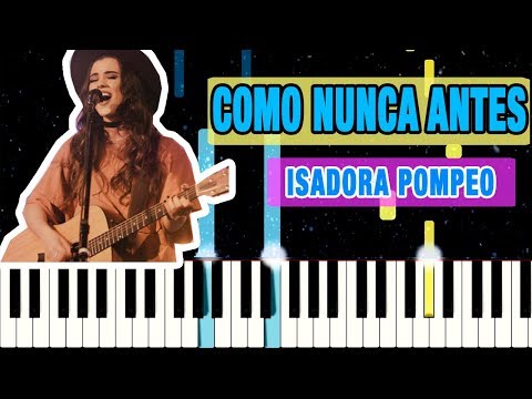 COMO NUNCA ANTES ISADORA POMPEO TUTORIAL PARA TECLADO E PIANO VERSÃO FÁCIL