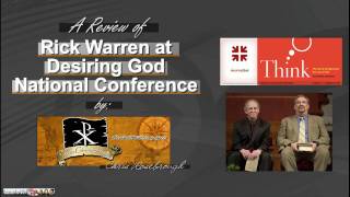 Rick Warren at John Piper's Desiring God Conference: A Review (Fighting for the Faith)