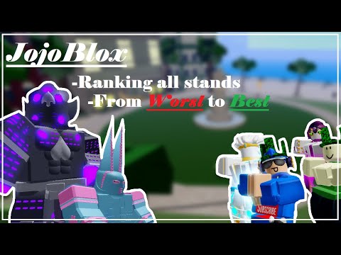 JojoBlox Ranking all stands | Comparing all stands on Jojo Blox from Worst To Best | Roblox