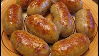 Смотреть онлайн Рецепт как готовить домашнюю колбасу с картошкой