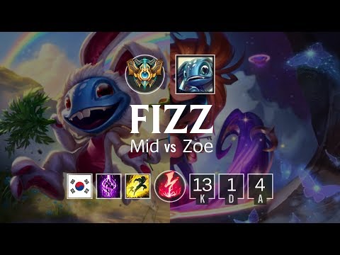 Fizz Mid vs Zoe - KR Challenger Patch 8.8