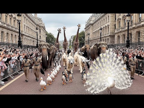 UNBELIEVABLE Real Animals Parade in LONDON 2026 | FULL EVENT • 4K HDR Street Spectacle  