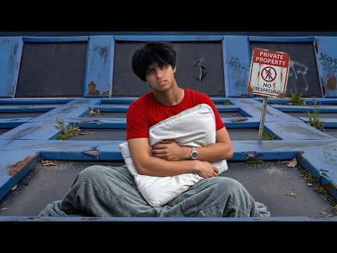 Overnight in an Abandoned Trampoline Park..