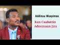 Adisu Wayima Kan Kana Caaluttis Adeemaan Jira