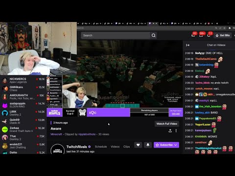 xQc laughs at himself being a brand risk on Twitch Rivals Broadcast