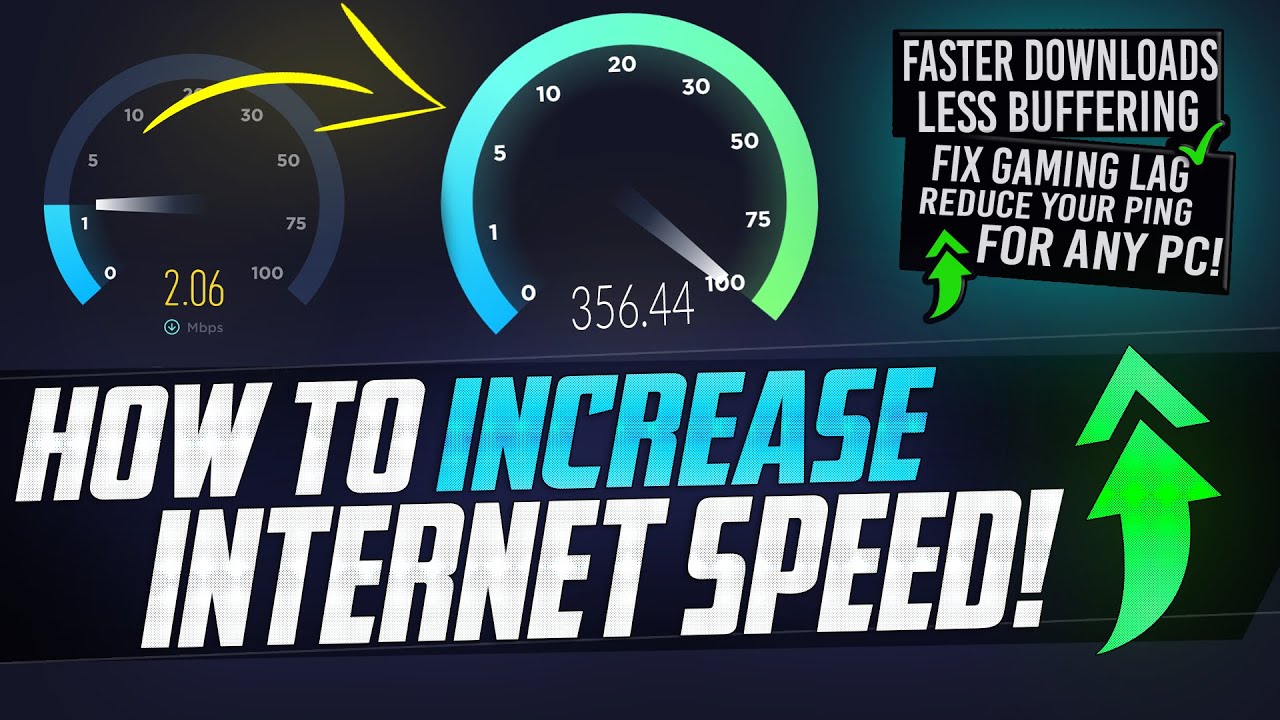 🔧 How to SPEED UP your Internet! Boost Download Speeds, Lower Ping, Fix Lag on Wired and WiFi EASY
