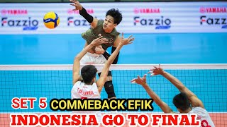 Download lagu SEMI FINAL SET 5🛑INDONESIA COMMEBACK EFIK | VIETNAM VS INDONESIA SEA GAMES THAILAND 2025 mp3