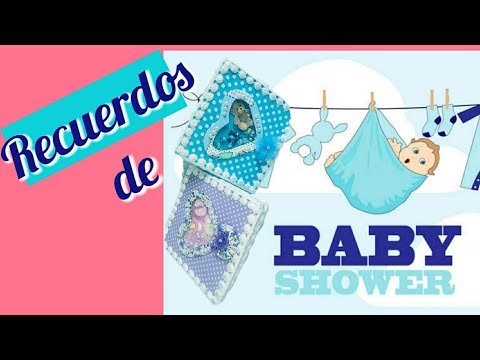 RECUERDOS PARA BABY SHOWER CON CARTÓN RECICLADO FÁCILES