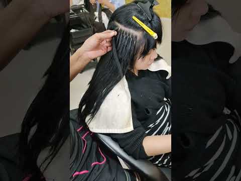 parting sambung rambut #hairextensions #videoshort #youtubeshorts