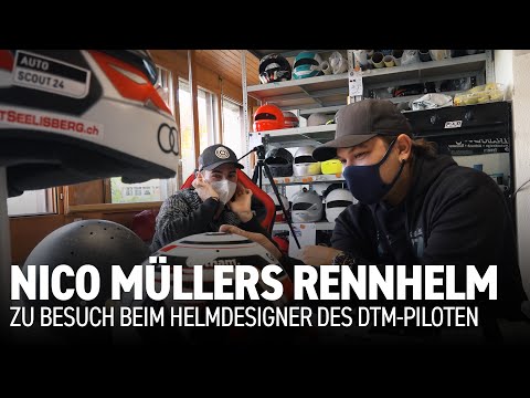 DTM-Pilot Nico Müller und sein Rennhelm