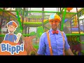 Blippi Visits The Play Place Indoor Playground Learning Colors Shapes For Kids With Blippi