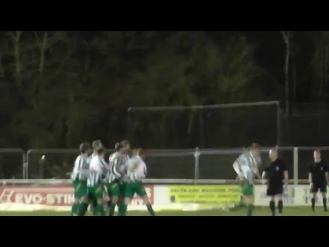 Arran Wearmouth scores 2nd goal for Blyth Spartans 2 v 0 Mickleover Sports 90" .