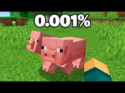 I found the rarest mobs in Minecraft.