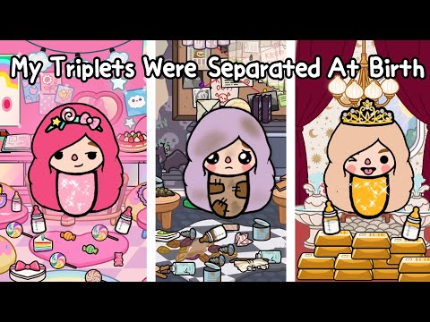 My Triplets Were Separated At Birth 👶🏻👶🏻👶🏻💔 Sad Story | Toca Life World | Toca Boca