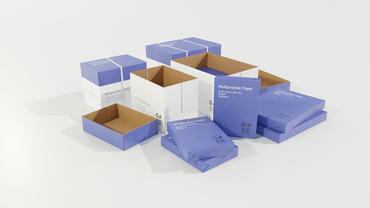 Paper Boxes 3D Model