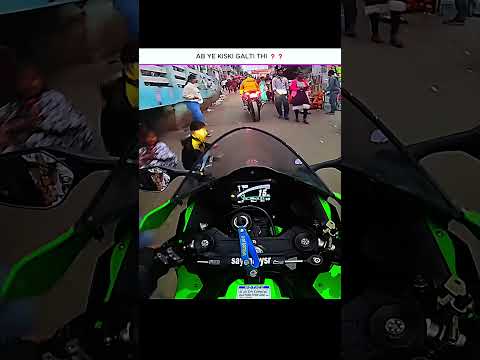 live crash kids hit my bike 🥶 #motovlog #viral #ytshorts #crash #kids #hit #new #rider #reels