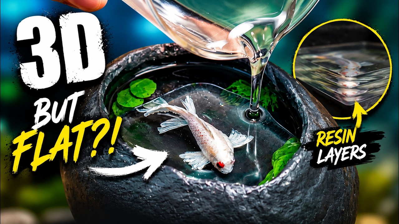 The SECRET to a realistic 3D effect: Layered Resin painting  @LETSRESIN​