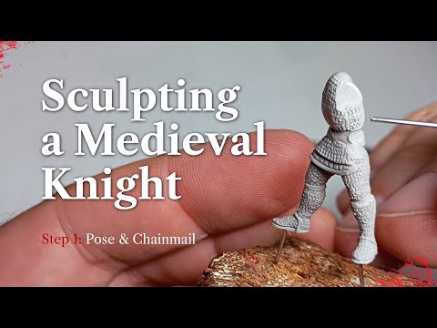 How to Sculpt a 28mm Early Medieval Knight Miniature | Chainmail & Pose Tutorial