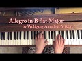 RCM 1 Piano Repertoire - Allegro in B flat Major by Wolfgang Amadeus Mozart