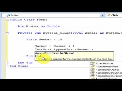 How to use: While and Do Until Loop in Visual BASIC