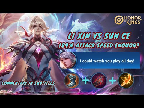 Li Xin VS Sun Ce | Play Speed Demon Li Xin the Right Way | Honor of Kings Li Xin Build and Guide