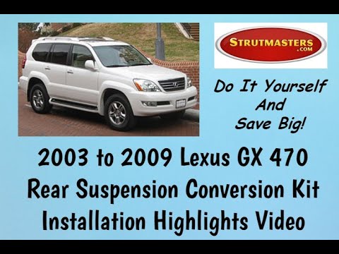 Rear Install:  2003 to 2009 Lexus GX 470 Suspension Conversion Kit By Strutmasters