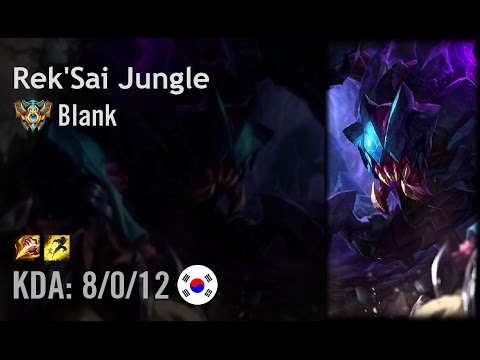 Rek'Sai Jungle vs Elise - Blank - KR Challenger Path 6.3