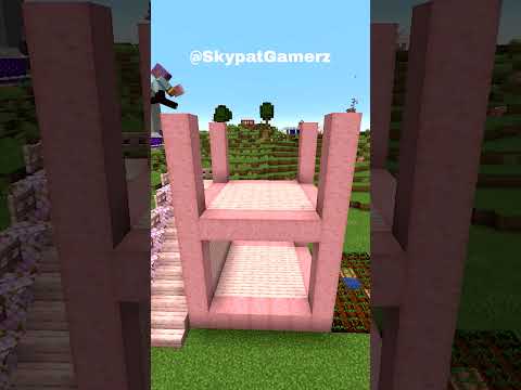 🔥ULTIMATE PINK HOUSE BUILD IN MINECRAFT #shorts