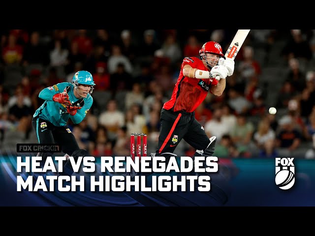 Melbourne Renegades vs Brisbane Heat – Match Highlights | Fox Cricket | 29/01/2023