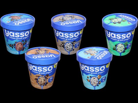 Yasso Frozen Greek Yogurt: Fudge Brownie, Cookies & Cream, Mint, Coffee & Cookie Dough