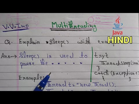 Sleep Method In Java Multithreading Ms Coder