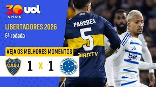 BOCA JUNIORS 1 X 1 CRUZEIRO | MELHORES MOMENTOS | LIBERTADORES 2026