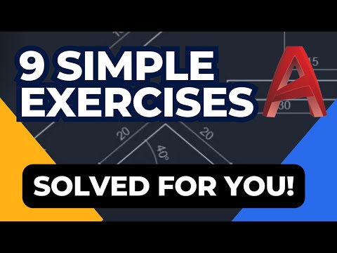 Autocad - Exercise Tutorial for beginners