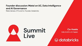 Founder discussion: Matei on UC, Data Intelligence and AI Governance