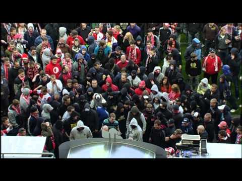 útok do útrob stadionu - živý přenos, poločas Slavia vs. Olomouc - CT 4 Sport