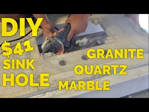$41 DIY How to Cut an Undermount Sink Hole in Granite, Marble or Engineered Quartz