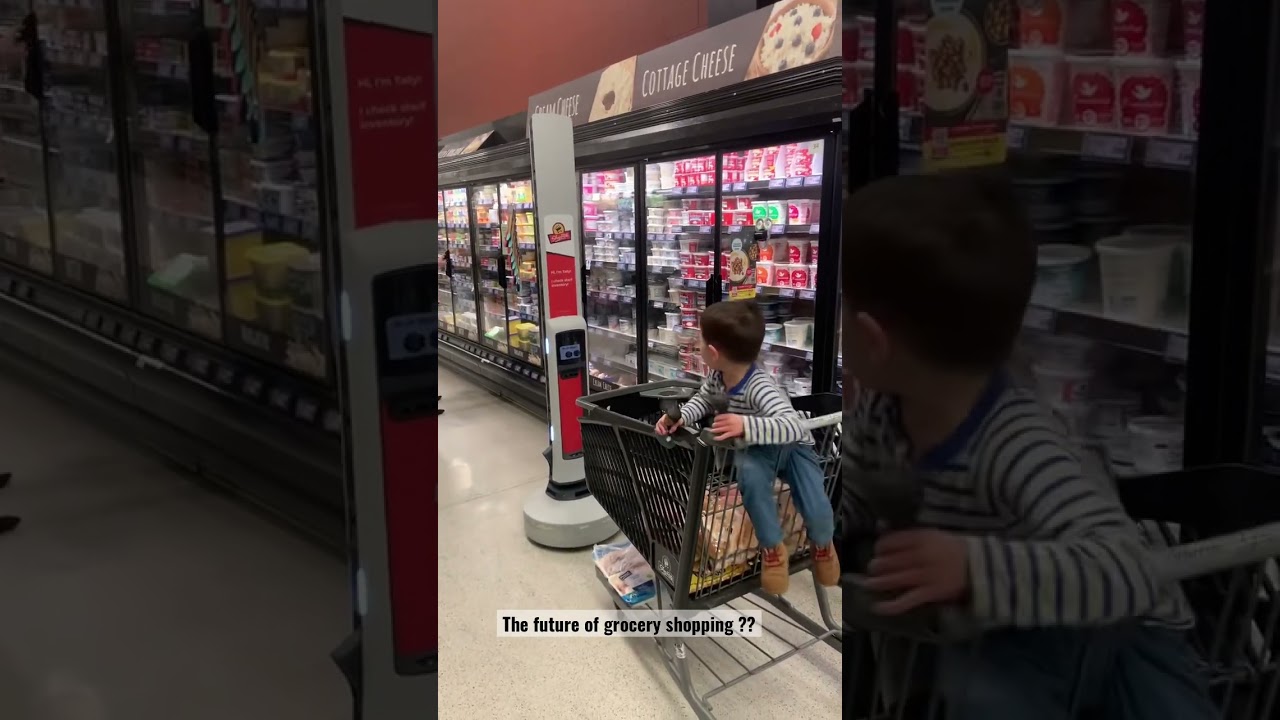 The future of grocery shopping! Met the new robot employee of #shoprite @ShopRiteStores