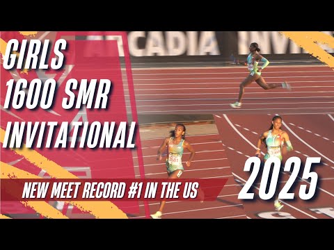 2025 TF - Arcadia Invitational - Girls 1600M Sprint Medley Invitational - Meet Record!