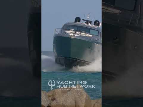 One of my favorite WTF! Moments! Pershing on the Rocks! #yacht #yachting #boat #boating #boatworld