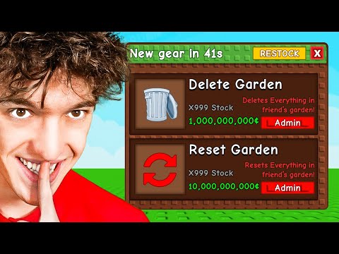 I TROLLED Youtubers in Grow A Garden Until They RAGE Quit!