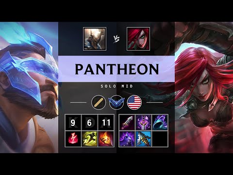 Pantheon Mid vs Katarina - NA Diamond Patch 25.16