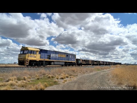 3PM4 Pacific National Steel Train With Only 6 Wagons (8/2/2019) - PoathTV Australian Railways